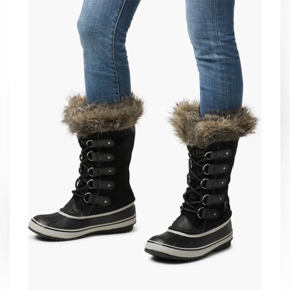 Sorel Joan of Arctic Waterproof Boot size‎ 7  Black/ Quarry